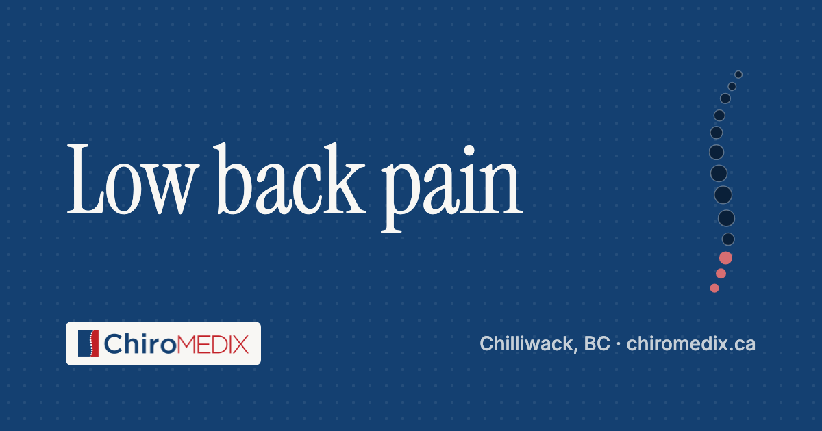 Low back pain